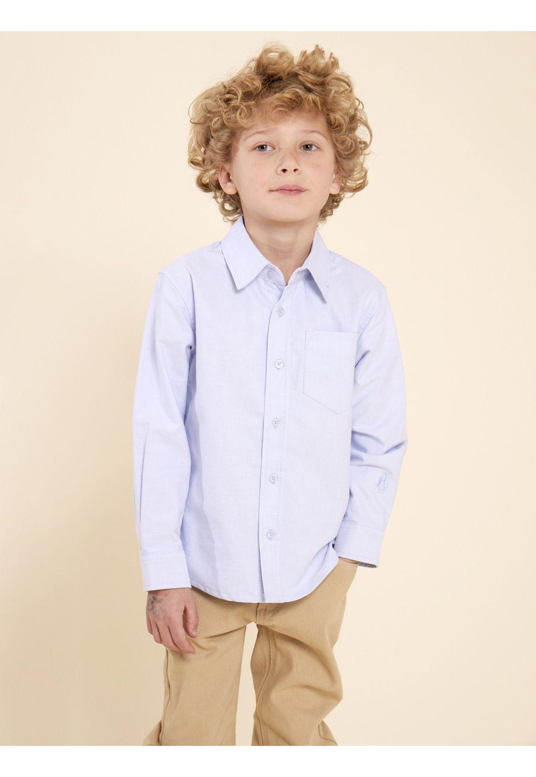 Camisa Niño Oxford Celeste-1