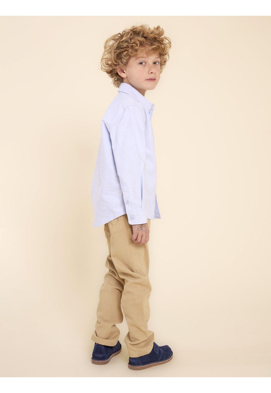 Camisa Niño Oxford Celeste-3