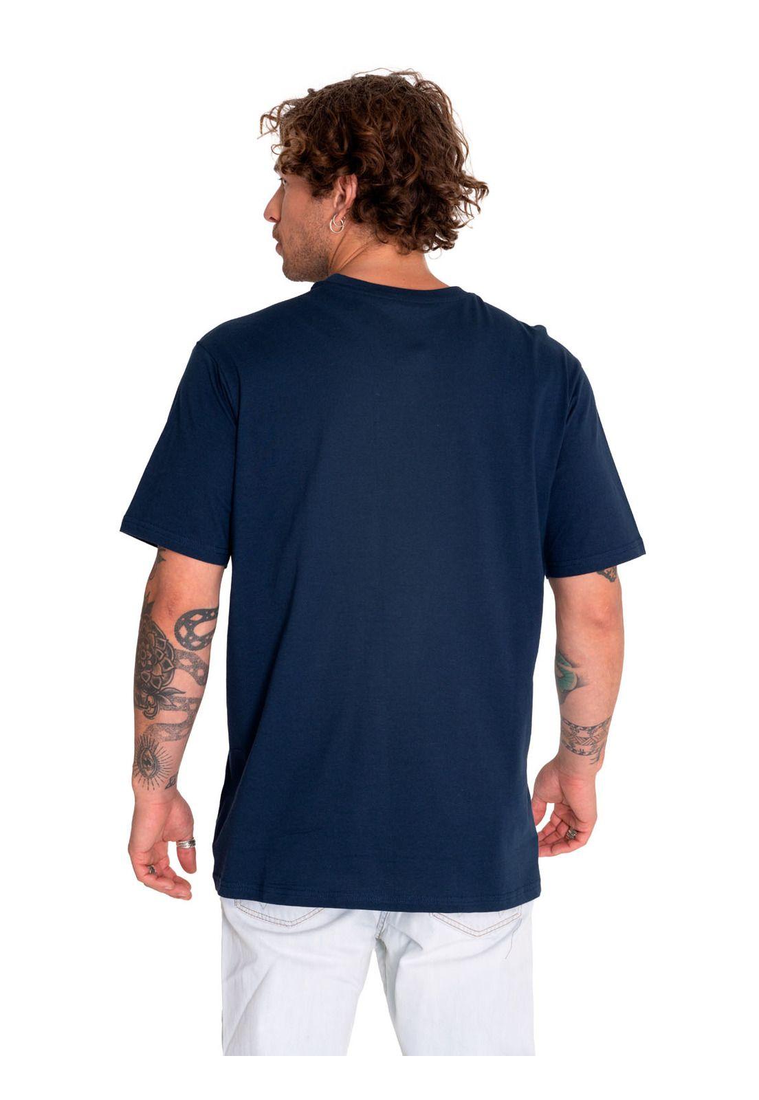 Polera Manga Corta Hombre Random Energy Azul-1