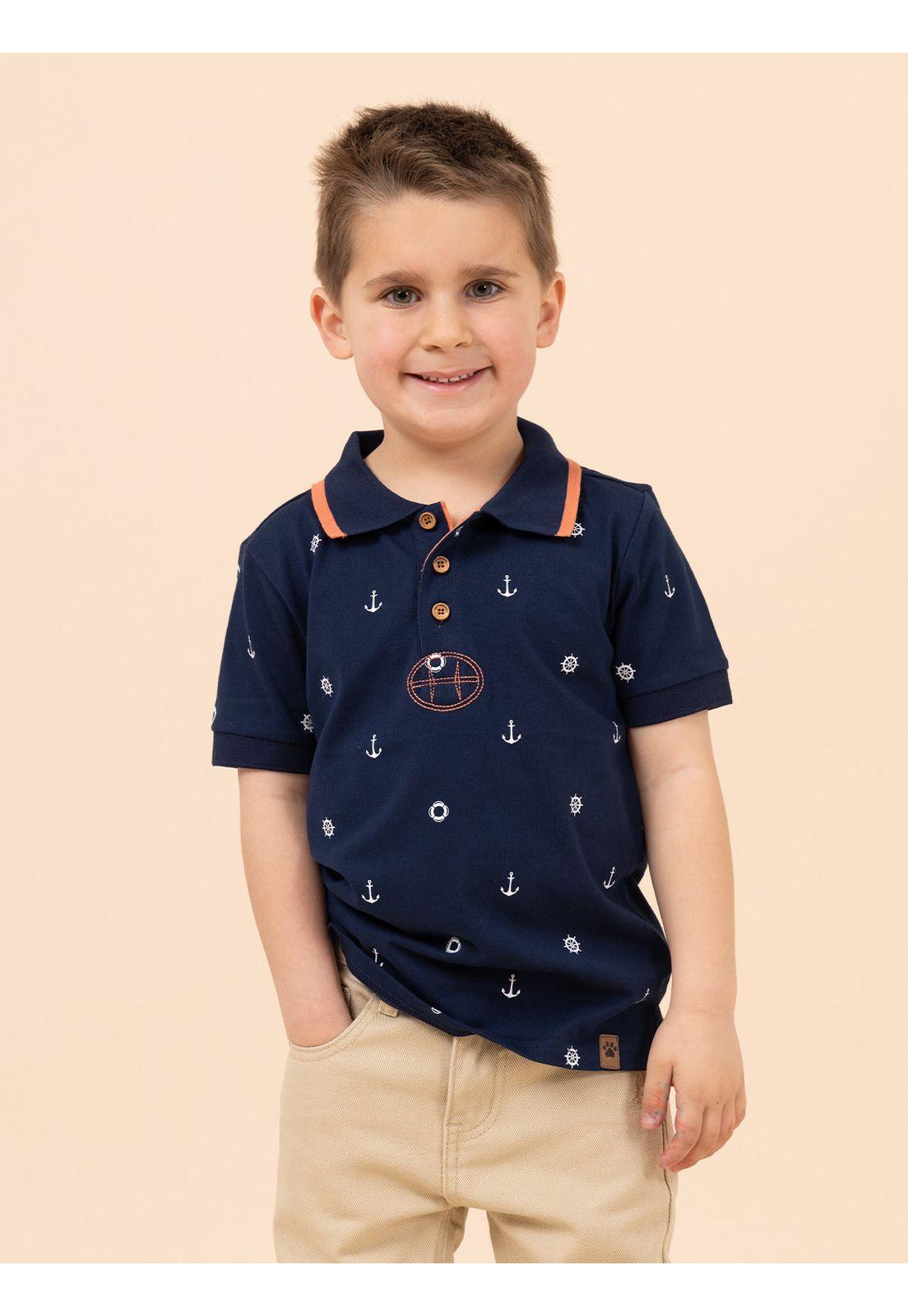 Polera Niño Bonn Azul-1