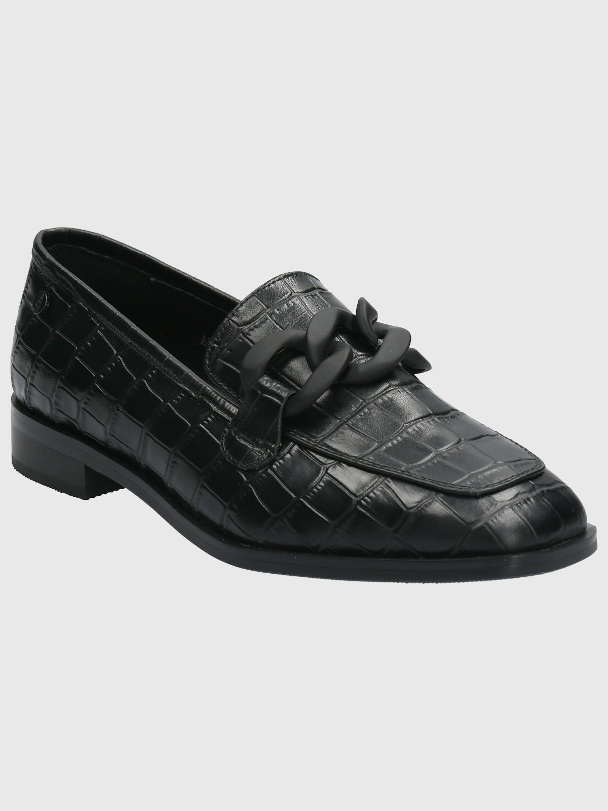 Mocasín Cuero Mujer Roberta Negro-0