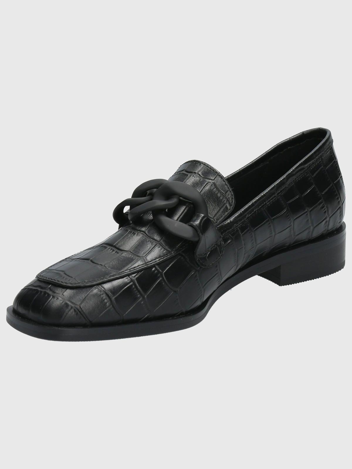 Mocasín Cuero Mujer Roberta Negro-4