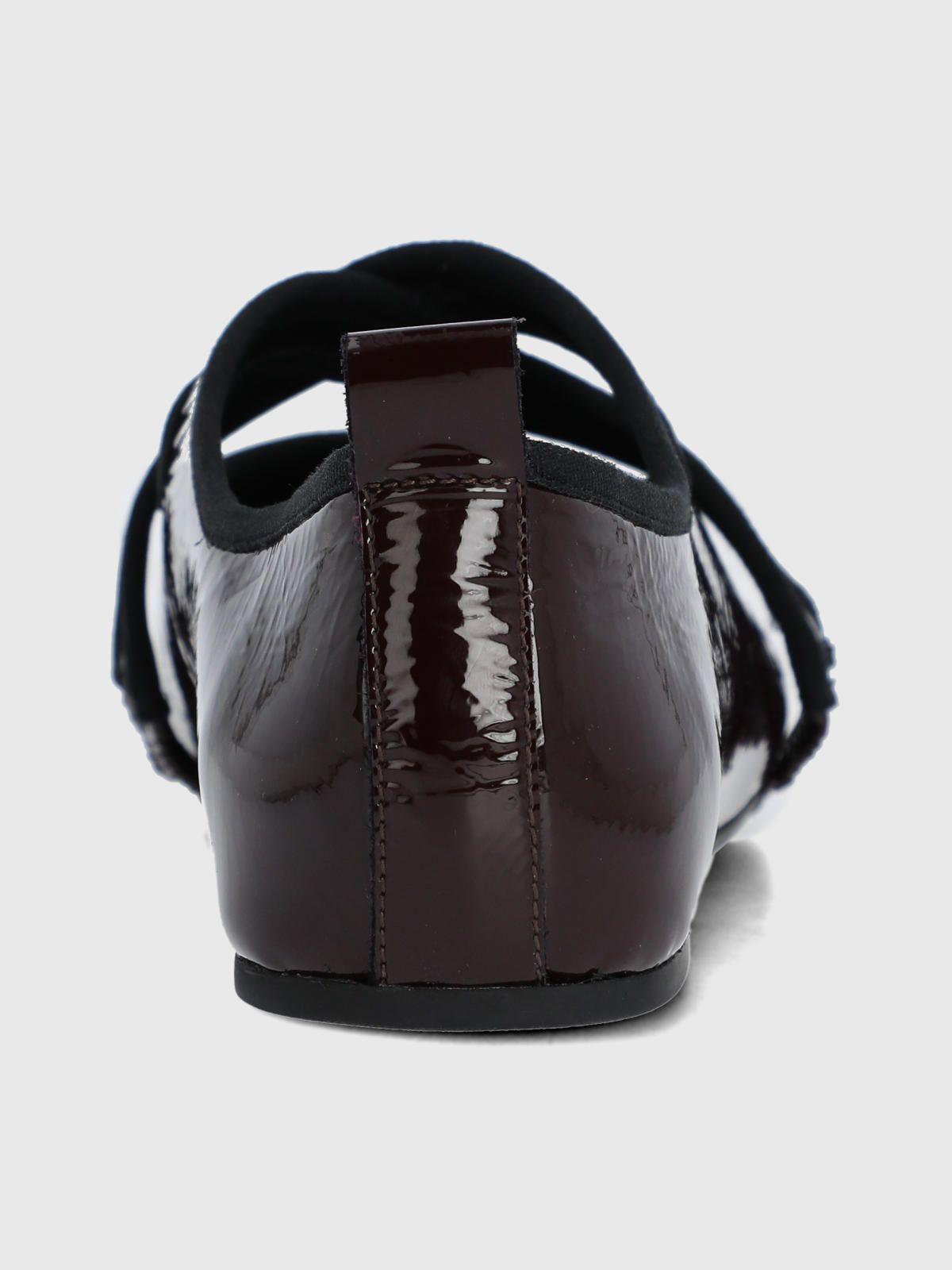 Ballerina Cuero Mujer Lales Burdeo-6