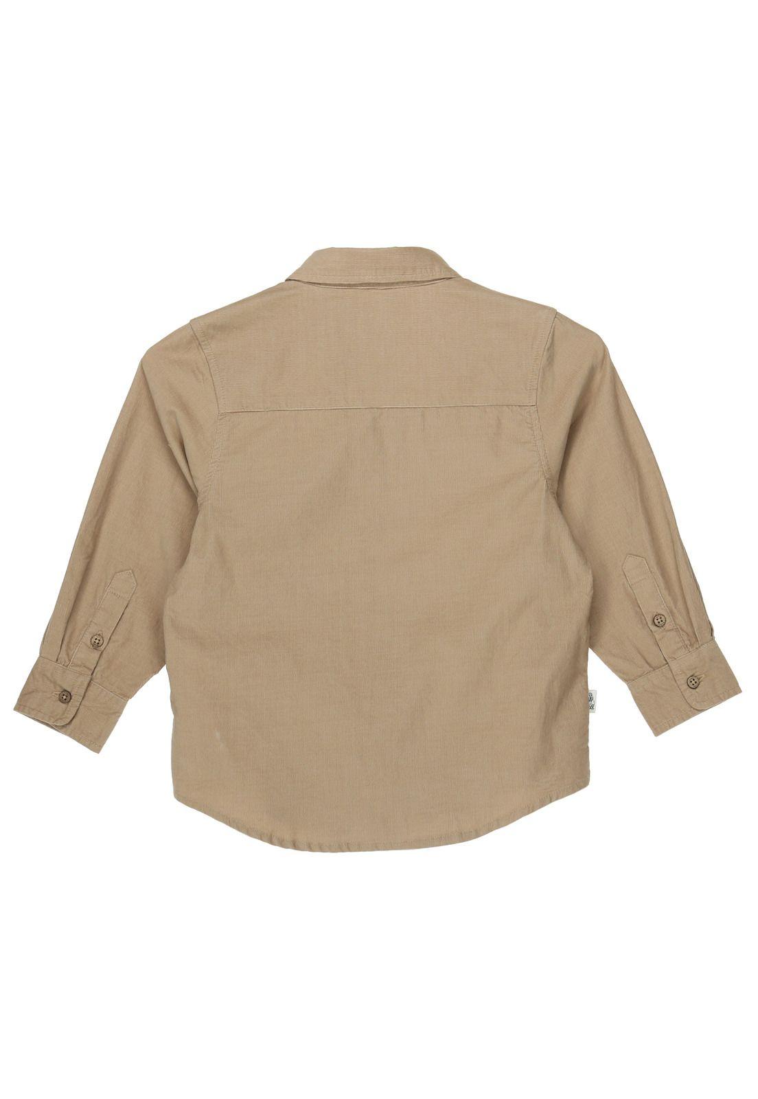 Camisa Niño Cotele Camel-4