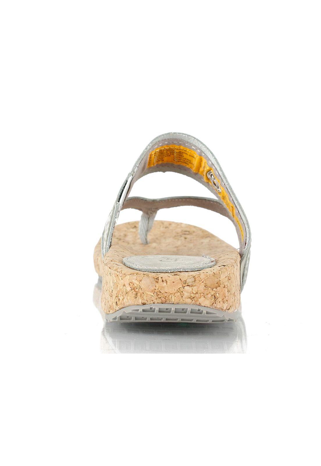 Sandalia Mujer Casual Tasie Blanco Cat-4