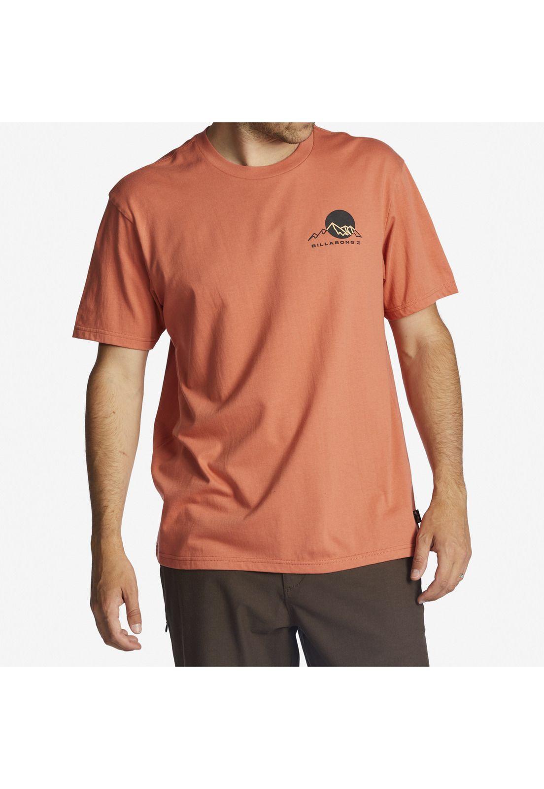Polera M/C Hombre Sunset M Naranja-0