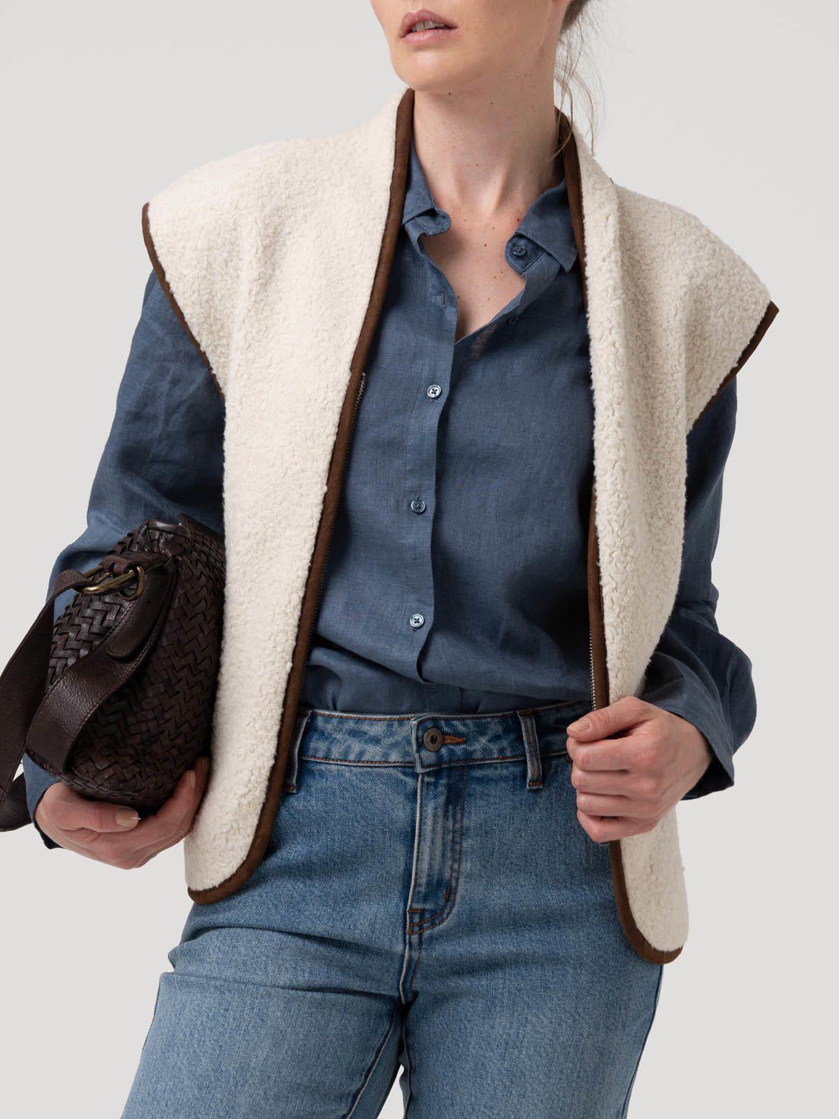 Polar Lana Mujer Gerbera Blanco-4