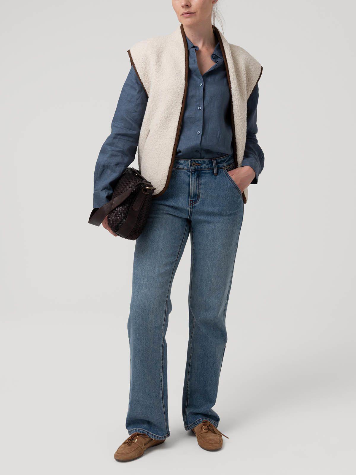 Polar Lana Mujer Gerbera Blanco-7