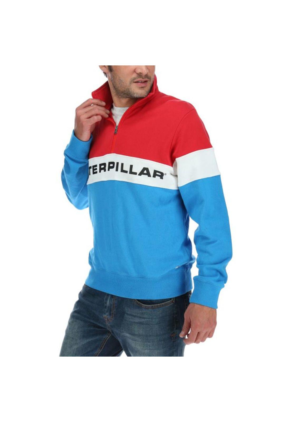 Poleron Hombre 1/4 Zip Sweatshirt Multicolor-1