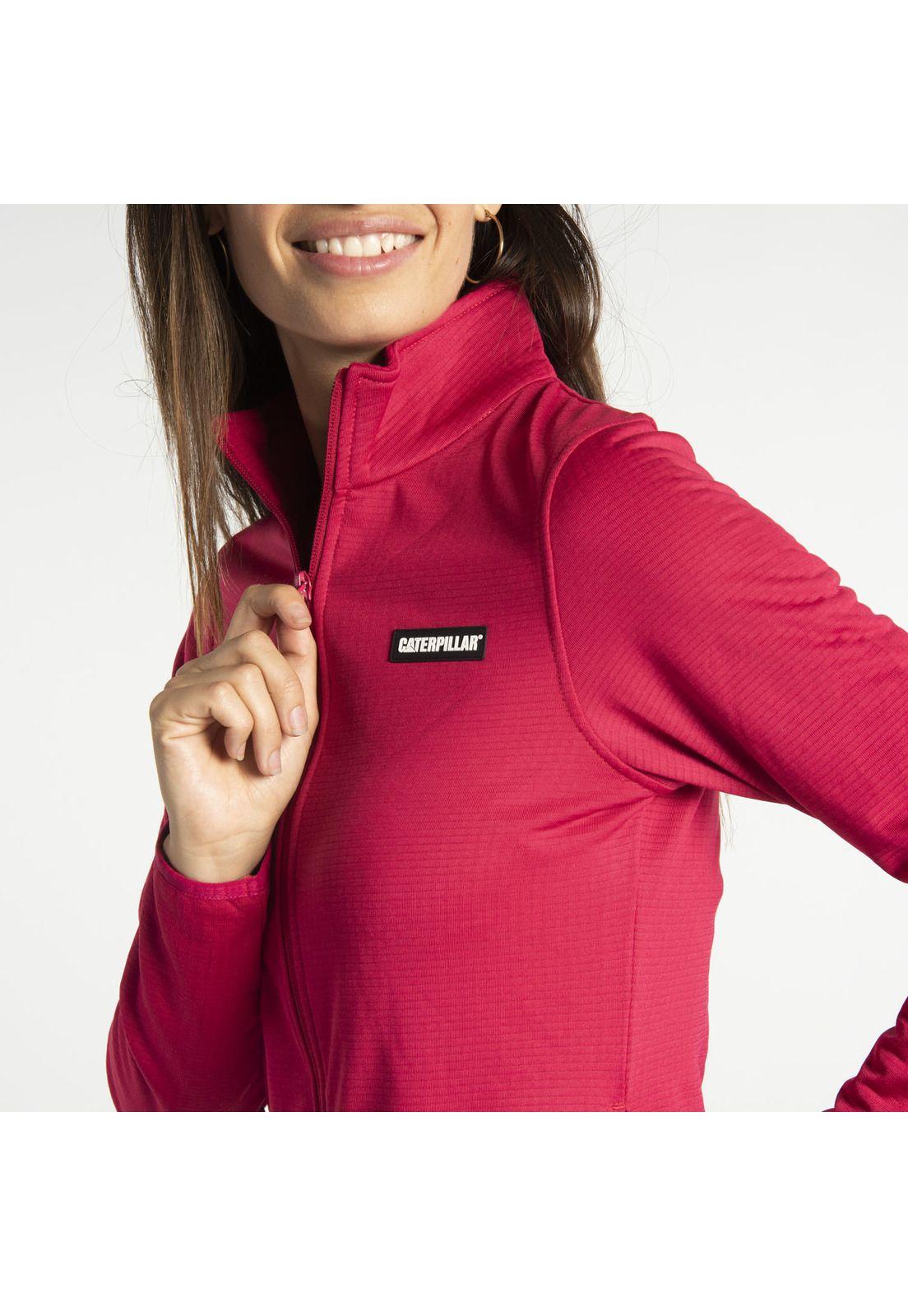 Polar Mujer W Fdtn Grid Fleece Rojo-3