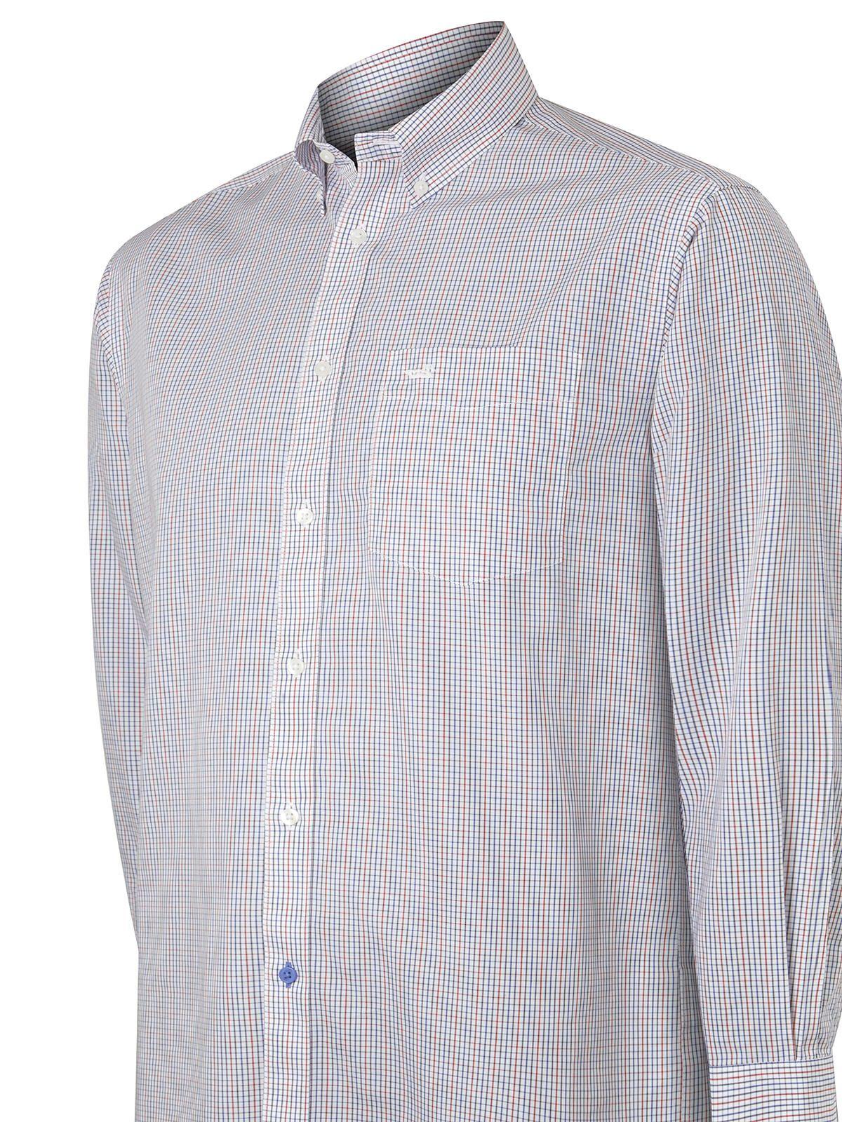 Camisa Libre de Arrugas Azul WF Hombre -4