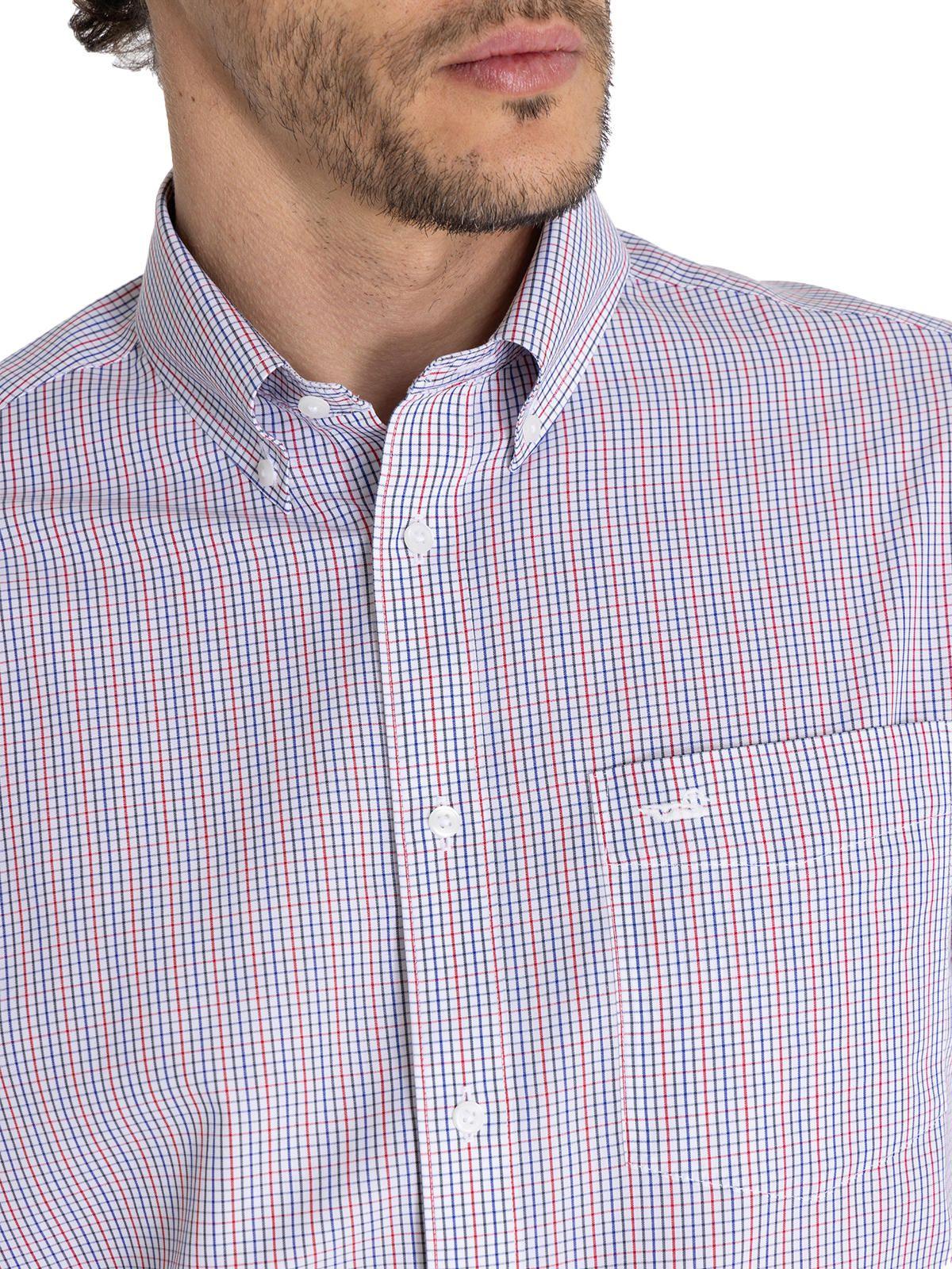 Camisa Libre de Arrugas Azul WF Hombre -8