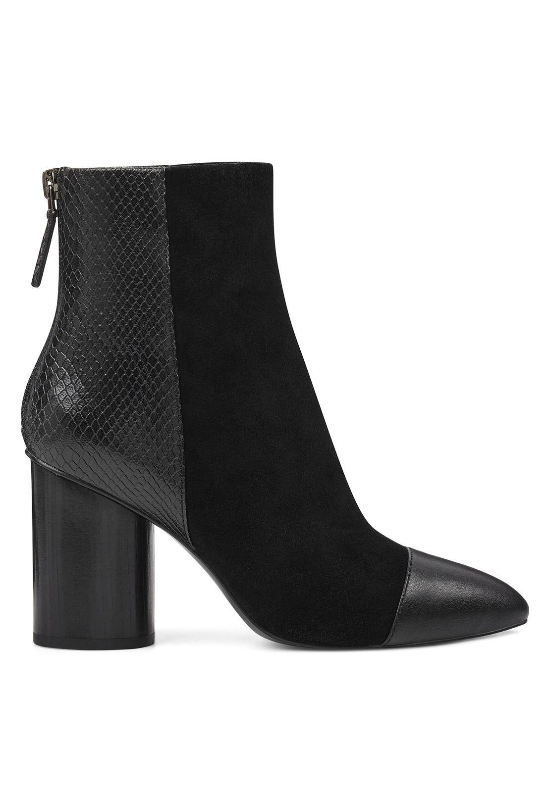 Botín Cabrillo Croco Negro Mujer-0
