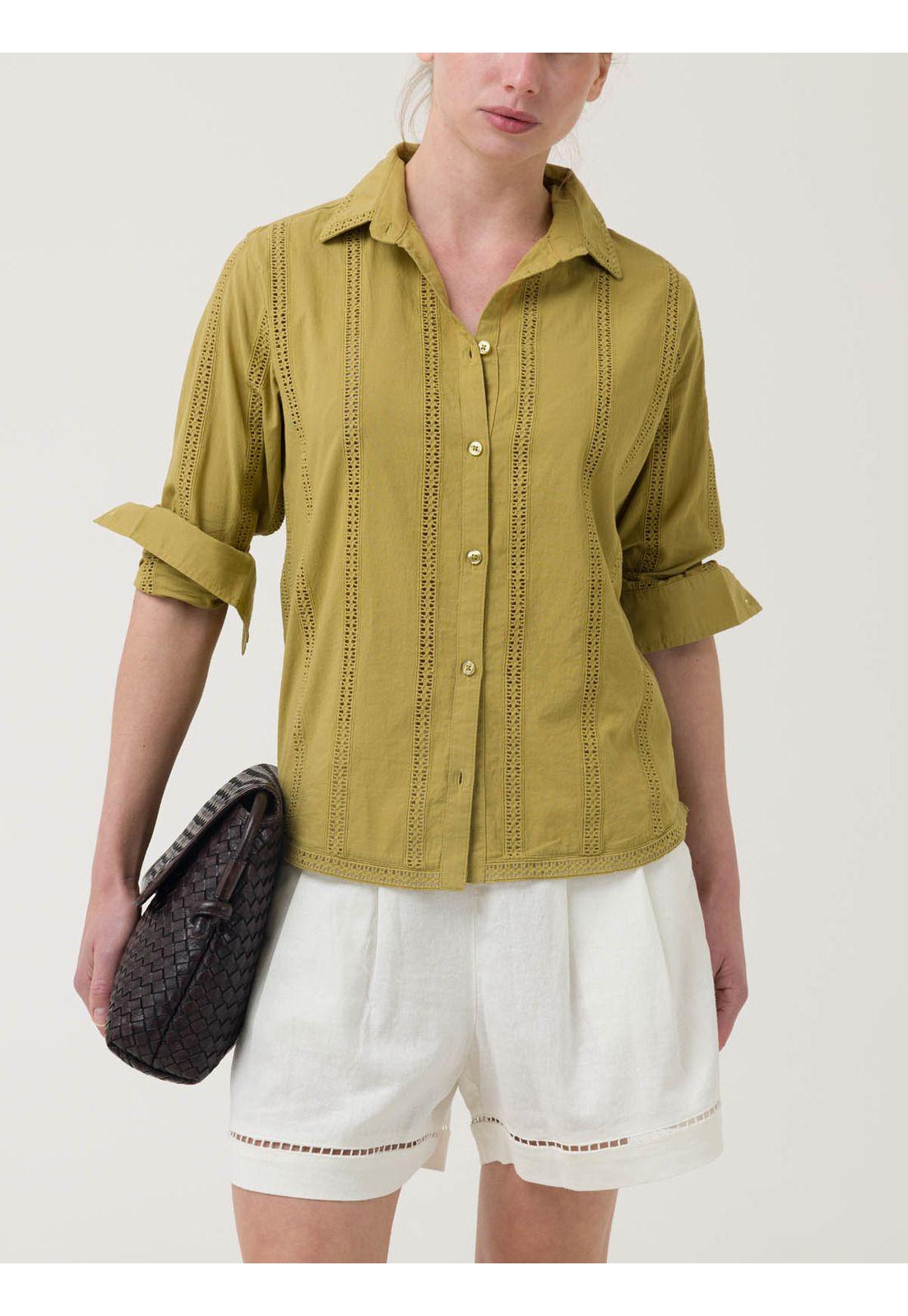 Blusa Algodón Orgánico Mujer Zambor Verde -4