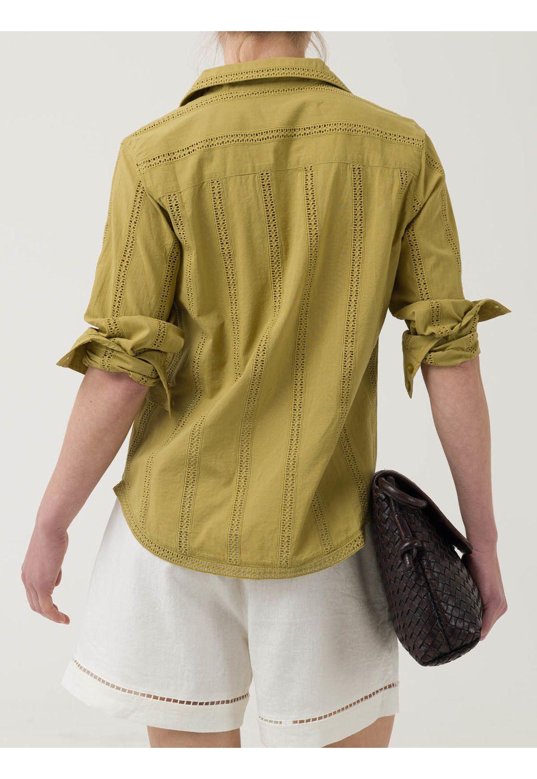 Blusa Algodón Orgánico Mujer Zambor Verde -5