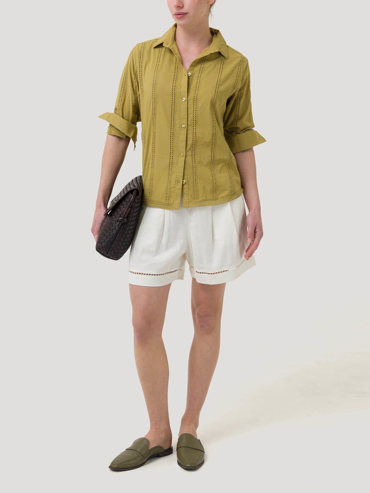 Blusa Algodón Orgánico Mujer Zambor Verde -7