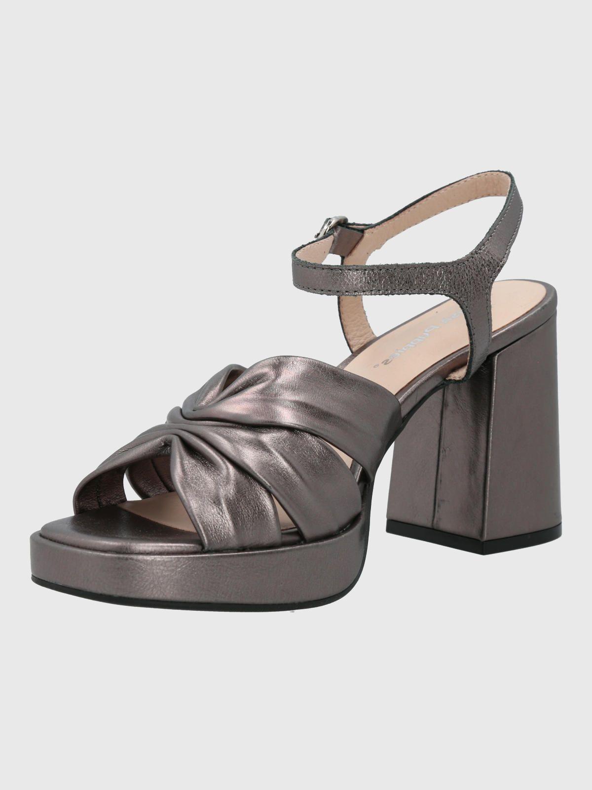 Sandalia  Mujer Cuero Berfolte Metalizada-4