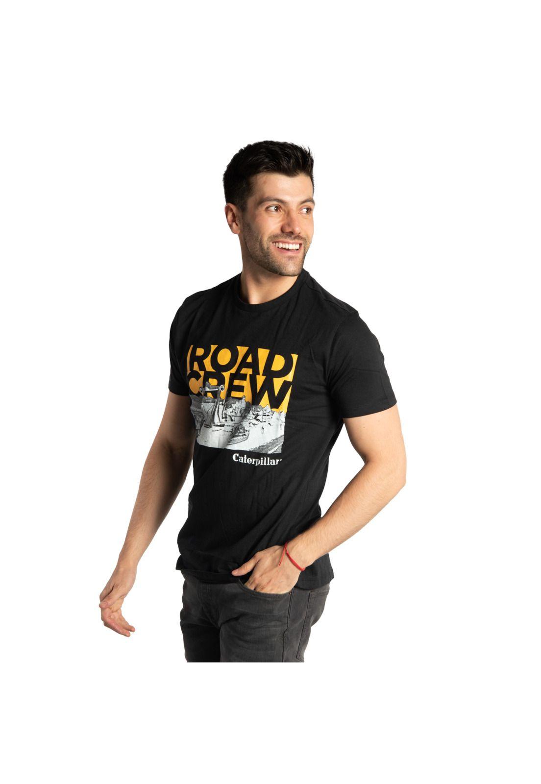 Polera Manga Corta  Hombre Fdtn Road Crew Tee Negro-0