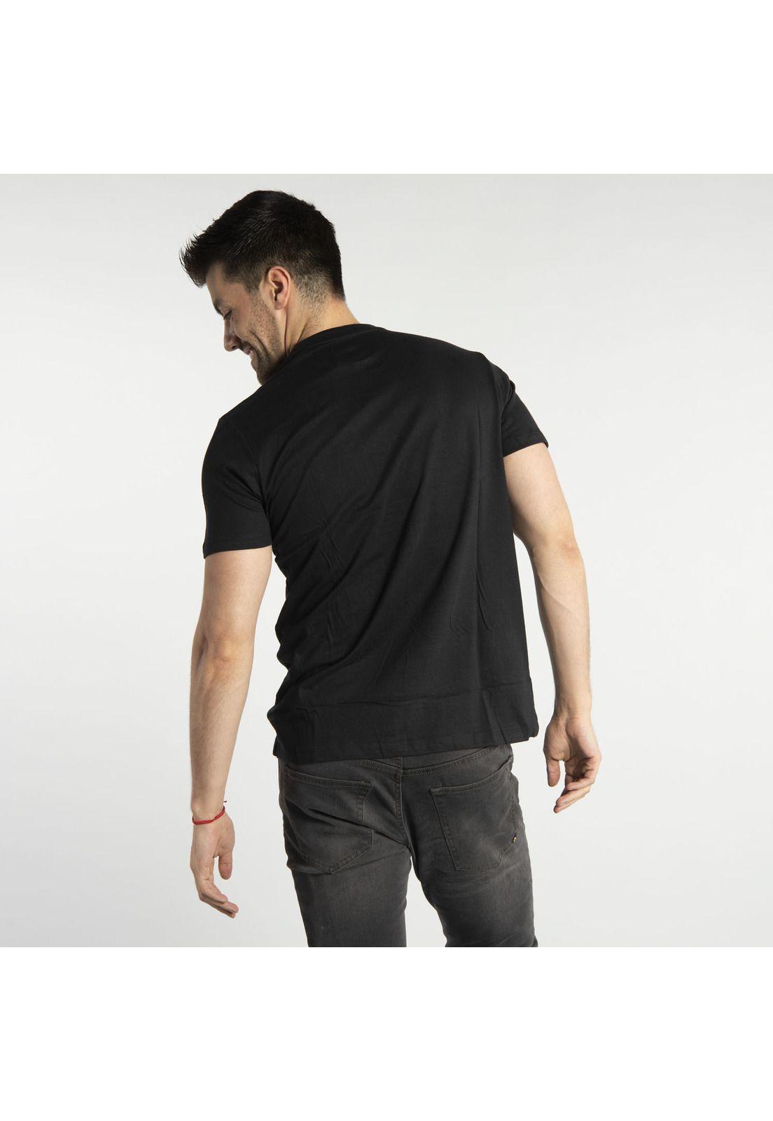 Polera Manga Corta  Hombre Fdtn Road Crew Tee Negro-2