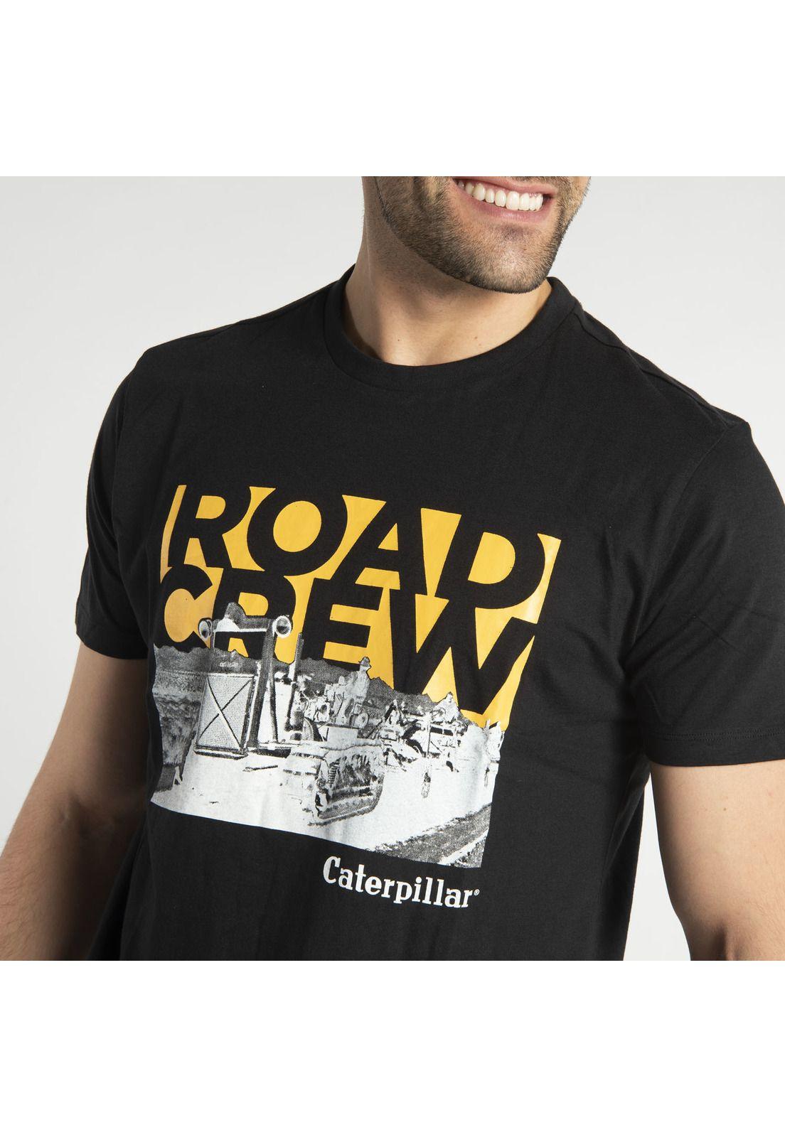 Polera Manga Corta  Hombre Fdtn Road Crew Tee Negro-3