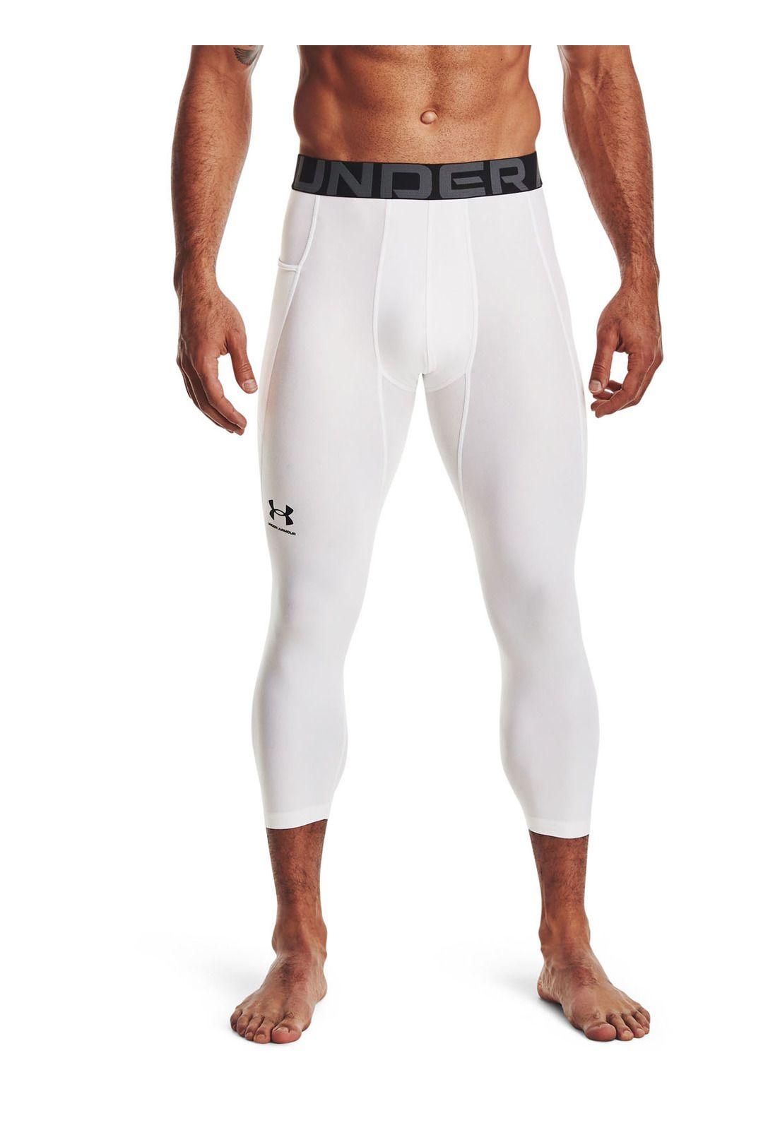 Leggings HeatGear® ¾ para hombre Blanco-3