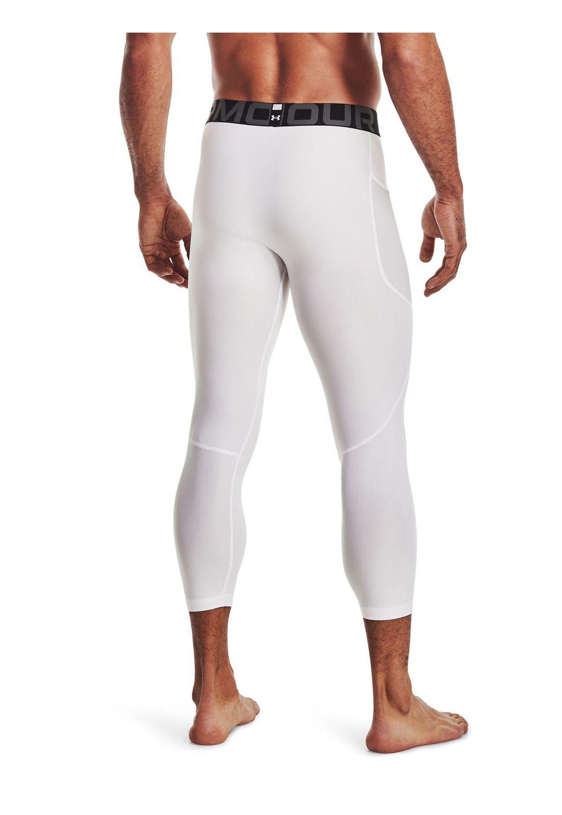 Leggings HeatGear® ¾ para hombre Blanco-4