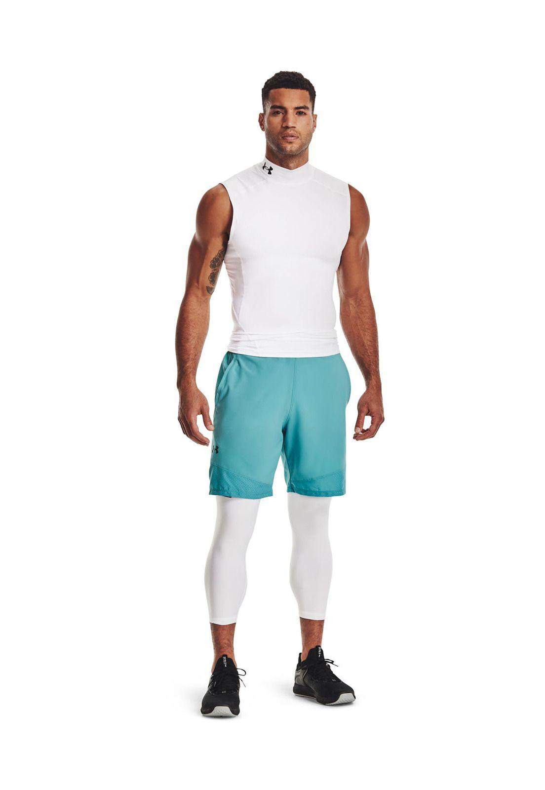 Leggings HeatGear® ¾ para hombre Blanco-5