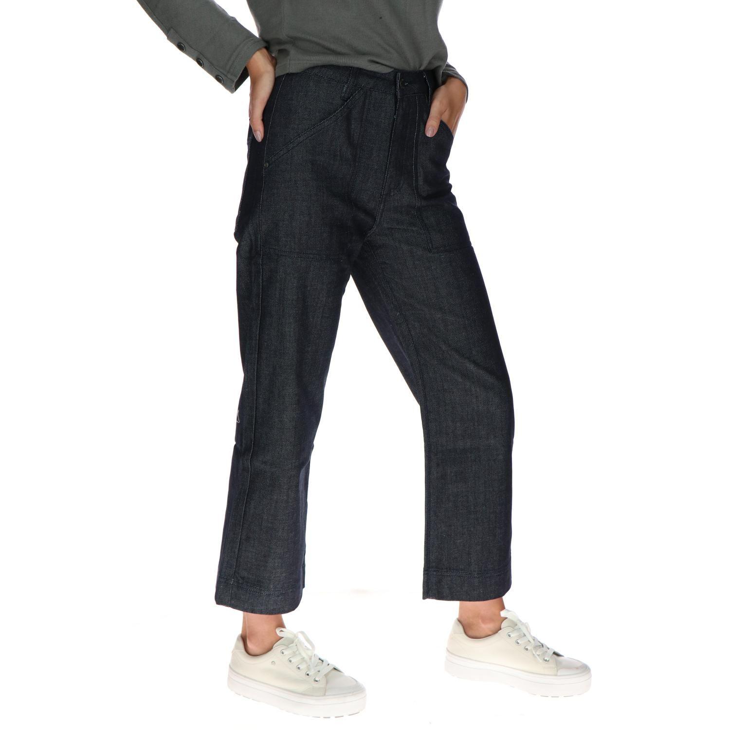 Pantalón Mujer Palazzo Jeans Negro-3