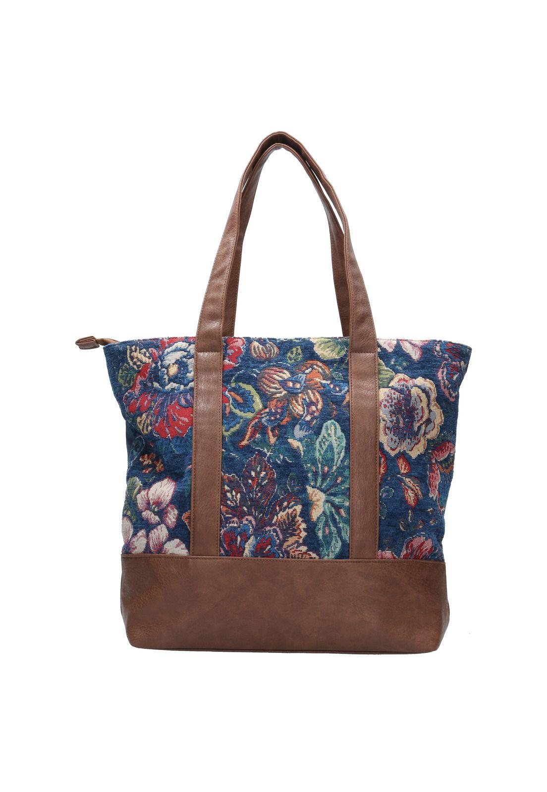 Cartera Mujer Carusso Tote Azul-2