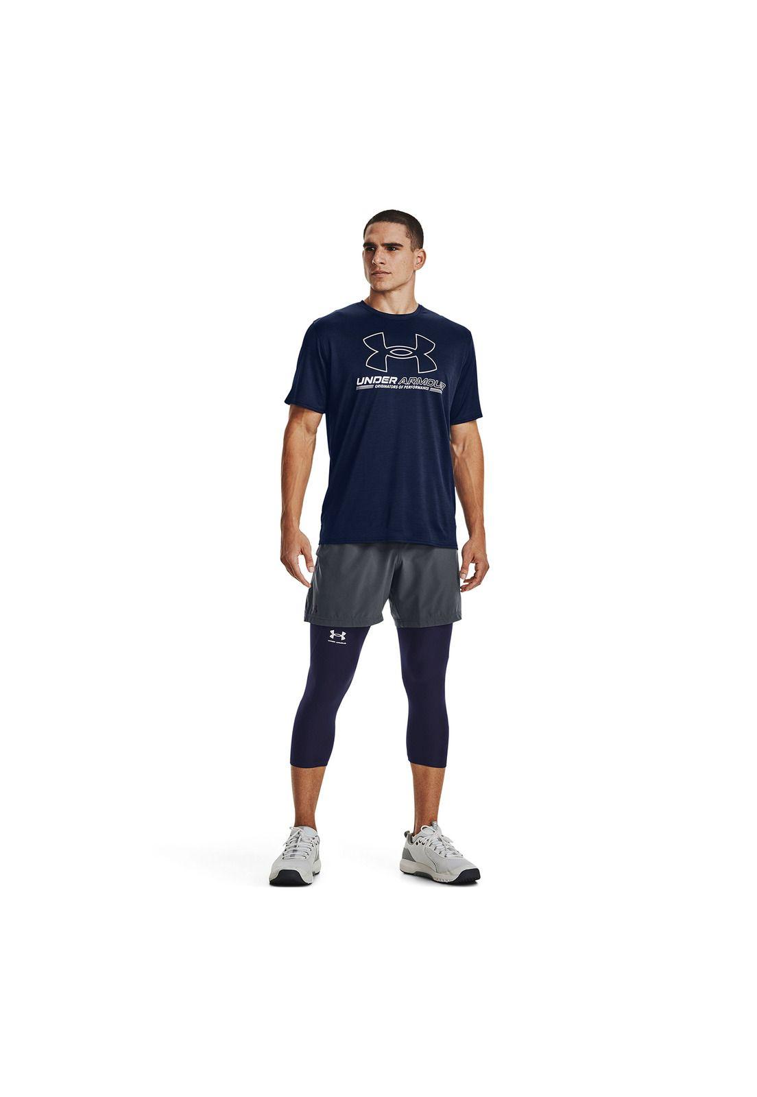 Polera Hombre Training Vent Graphic Azul-4