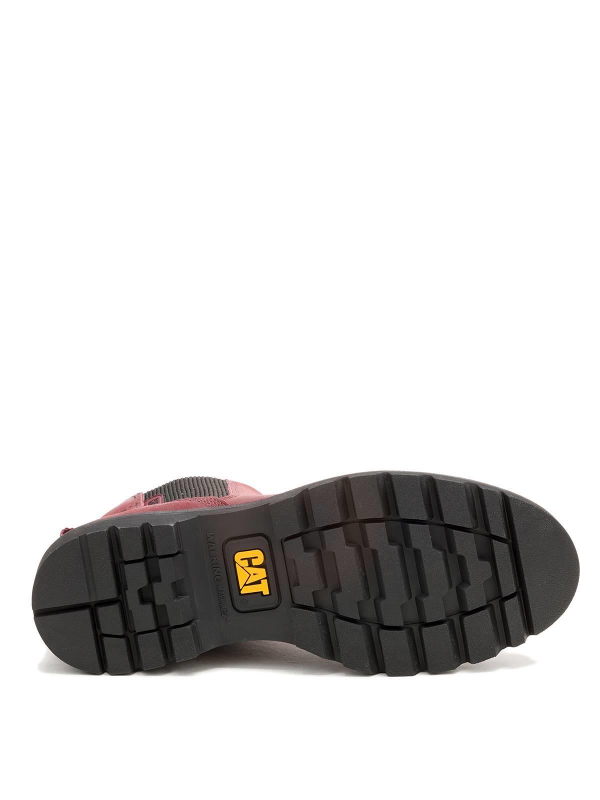 Botin Cuero Mujer Colorado Chelsea Burdeo-7