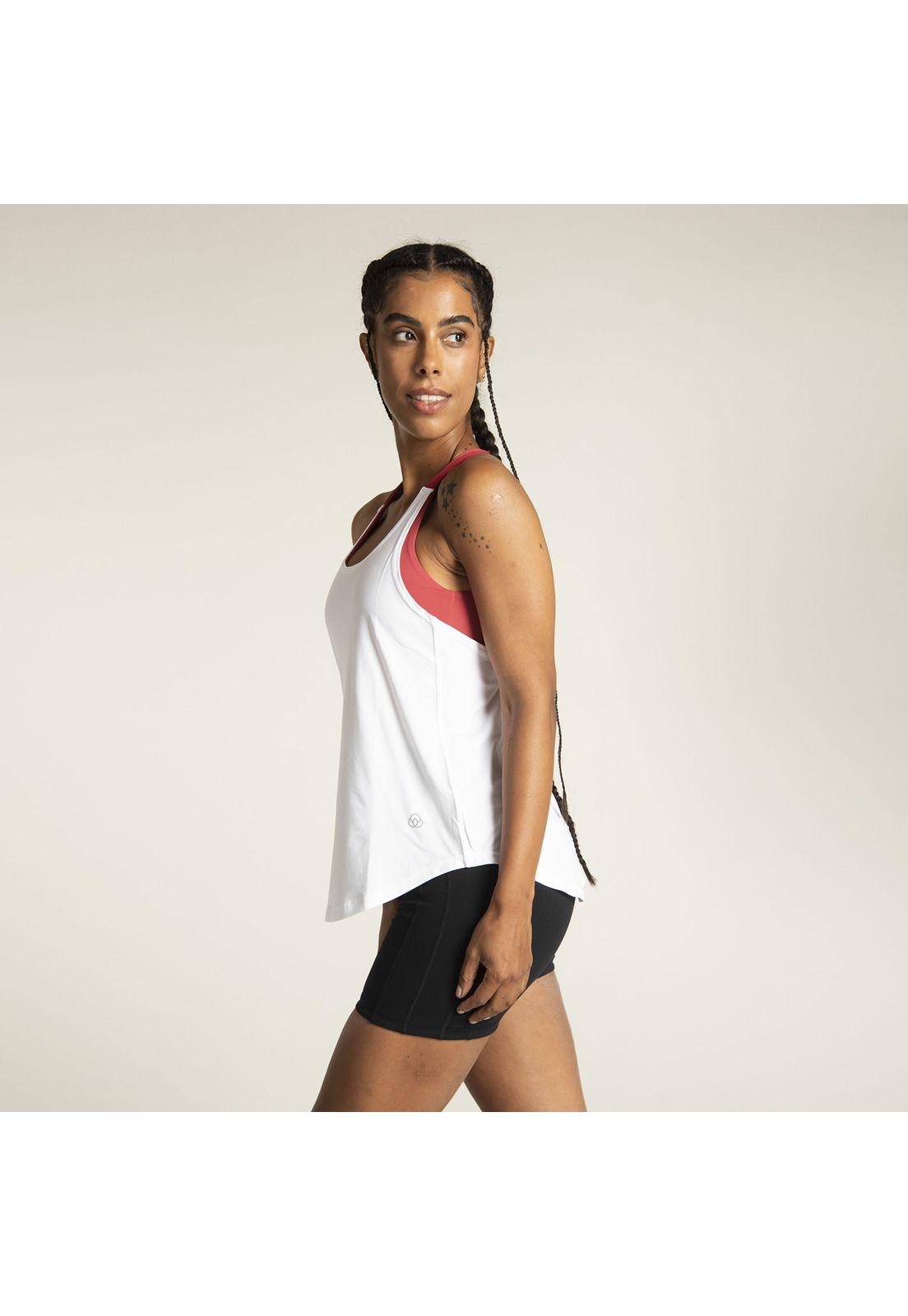 Polera S/M Mujer Training Tank Blanco-2