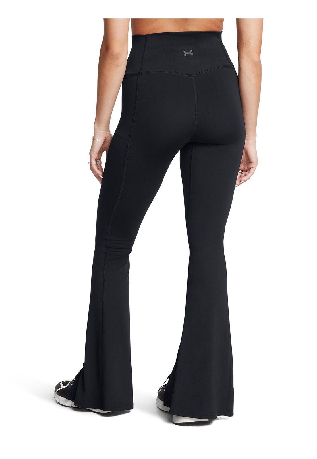 Pantalón Ua Meridian Kick Flare Negro Para Mujer-4