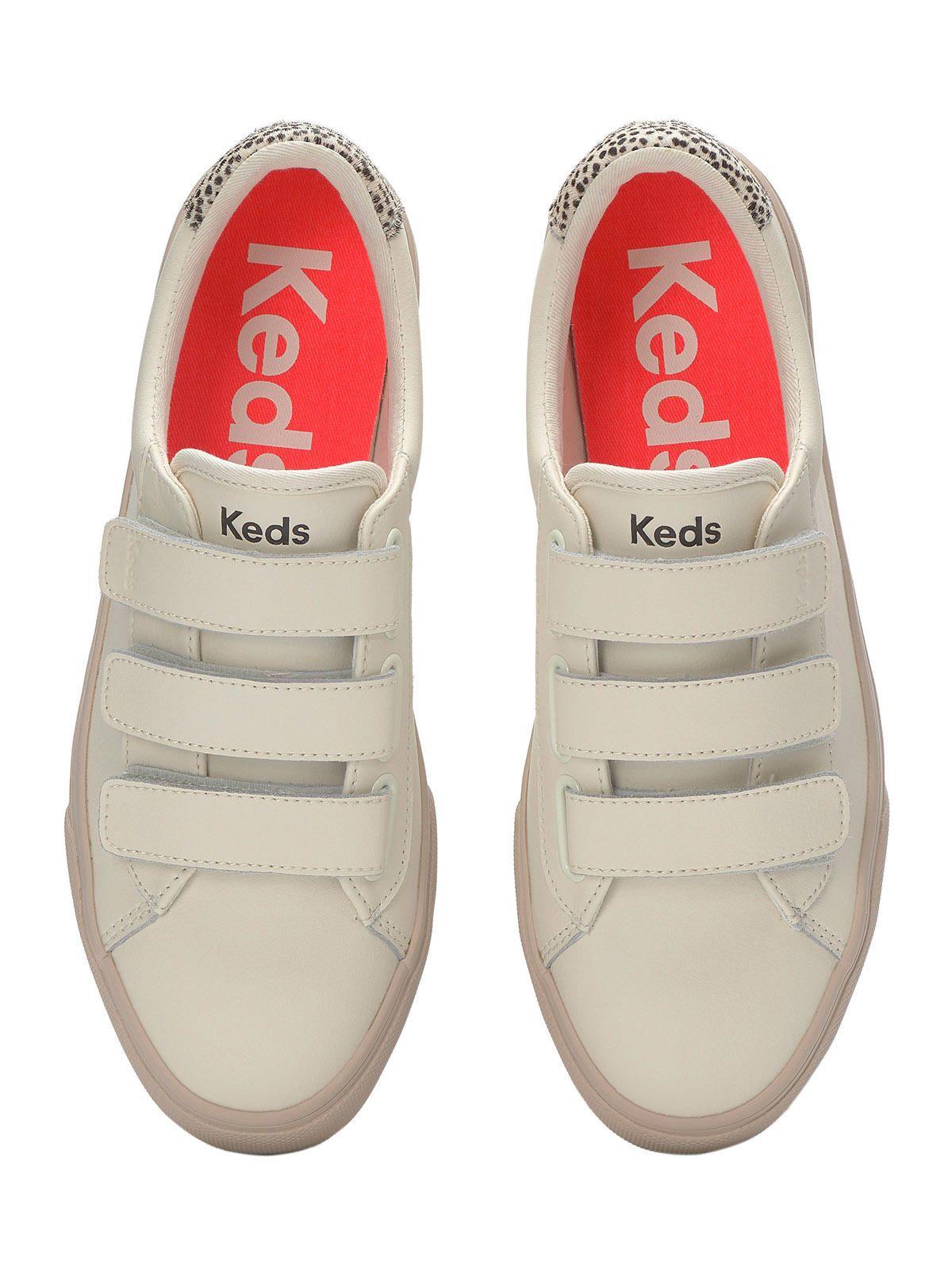 Zapatilla Cuero Mujer Jump Kick Crema-4