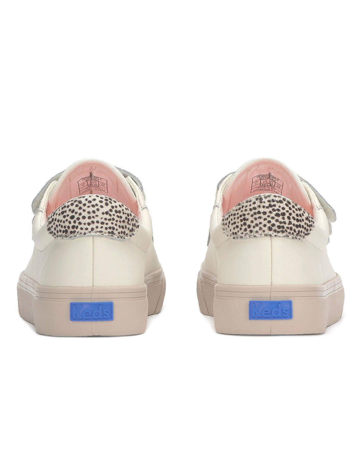 Zapatilla Cuero Mujer Jump Kick Crema-6