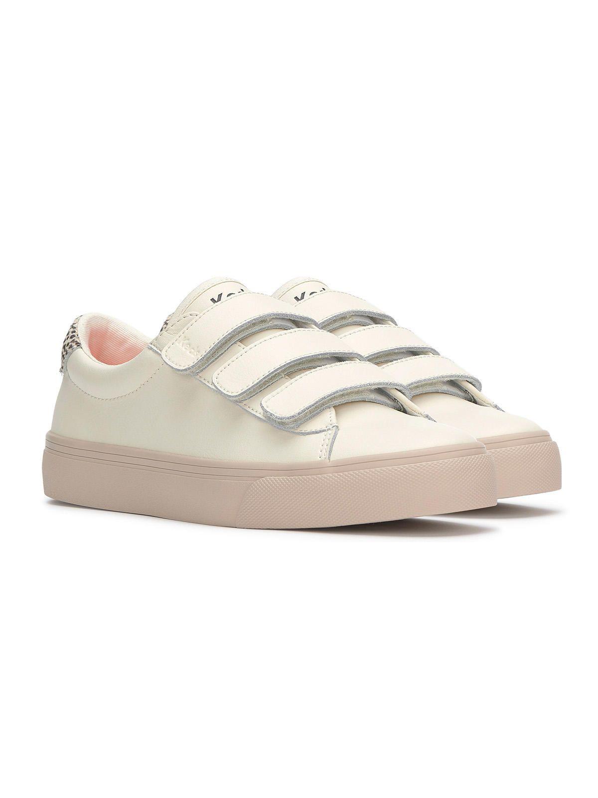 Zapatilla Cuero Mujer Jump Kick Crema-3