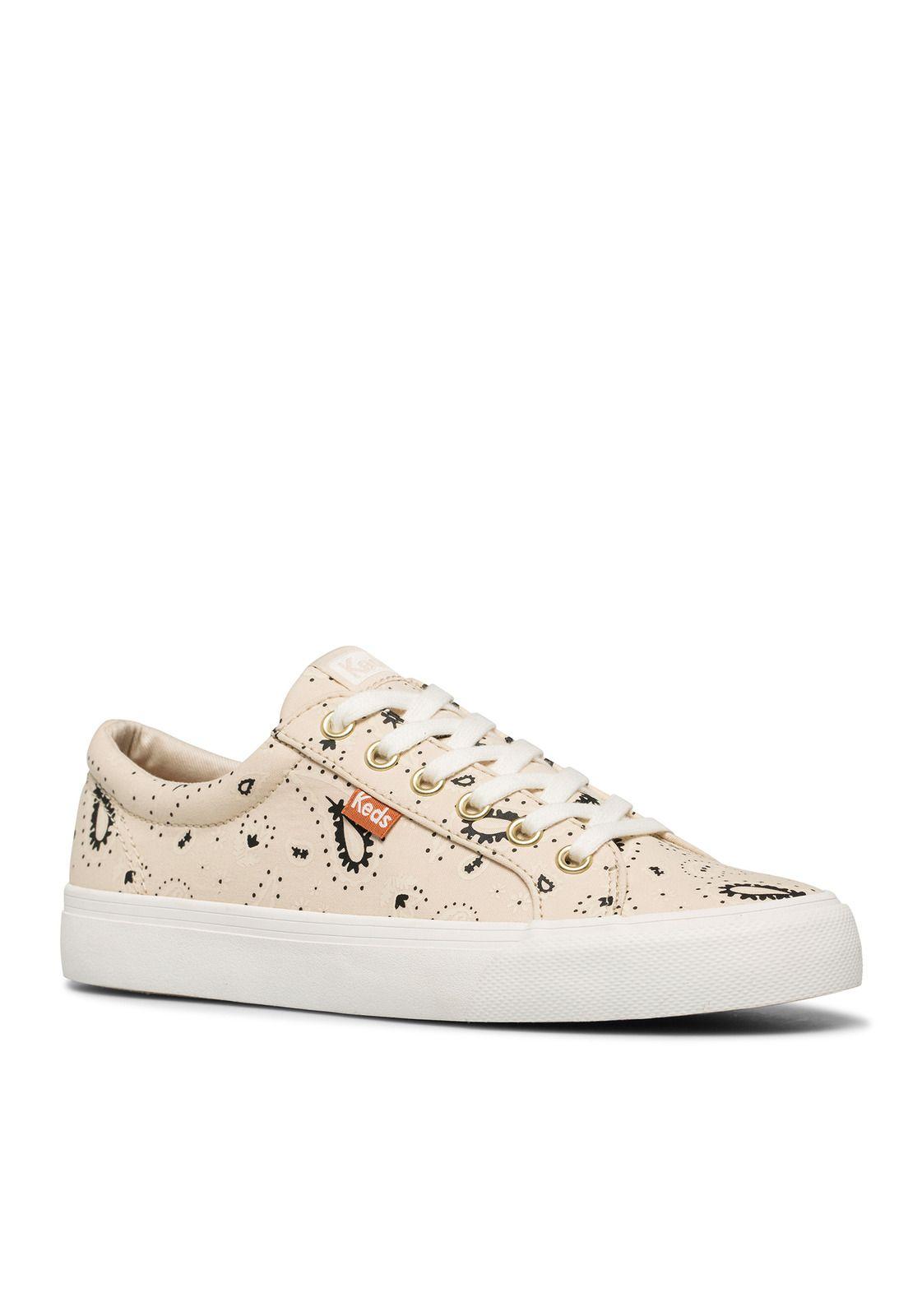 Zapatilla Mujer Jump Kick Bandana Crema-1