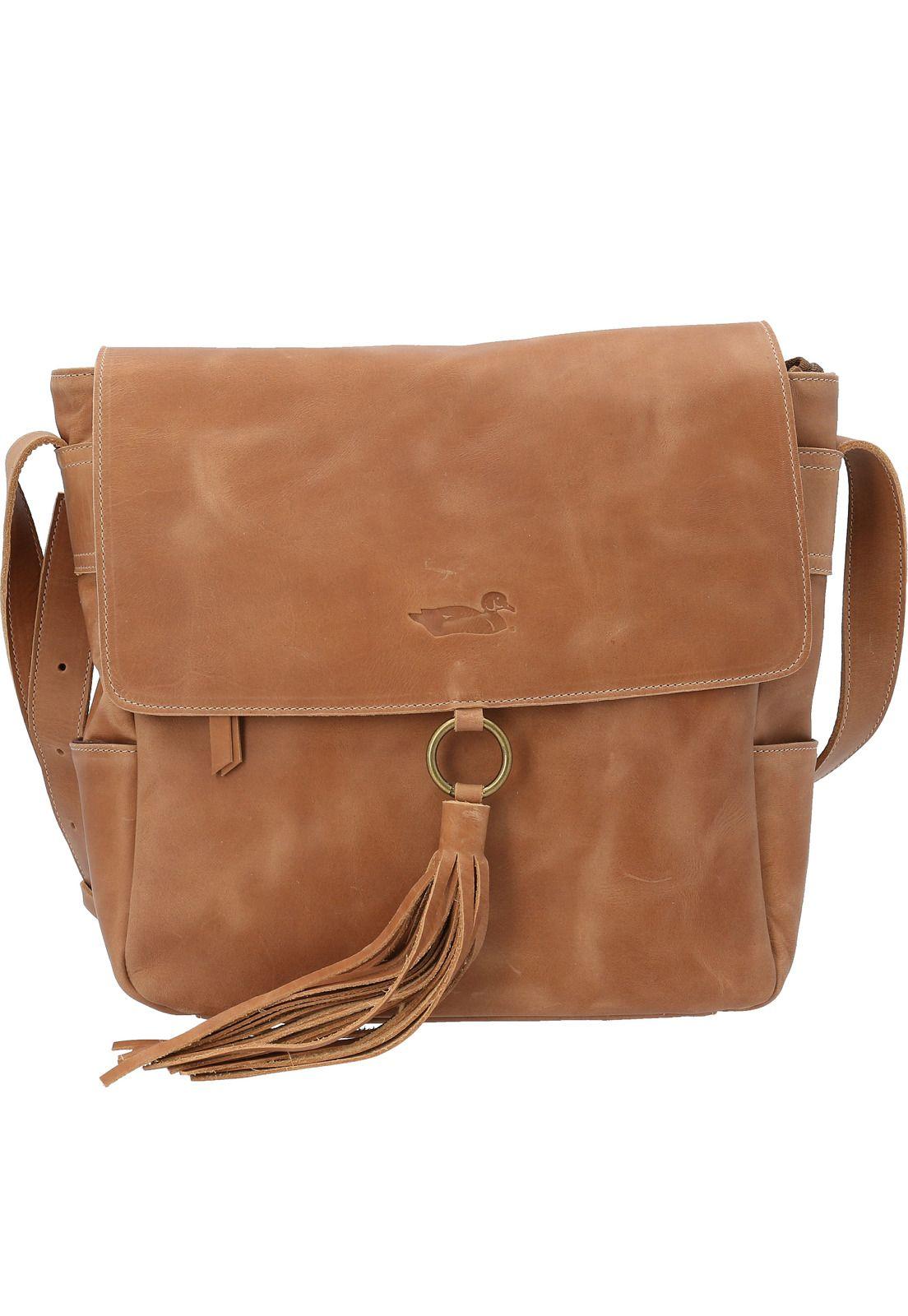 Cartera Cuero Mujer Pam Cross Café-0