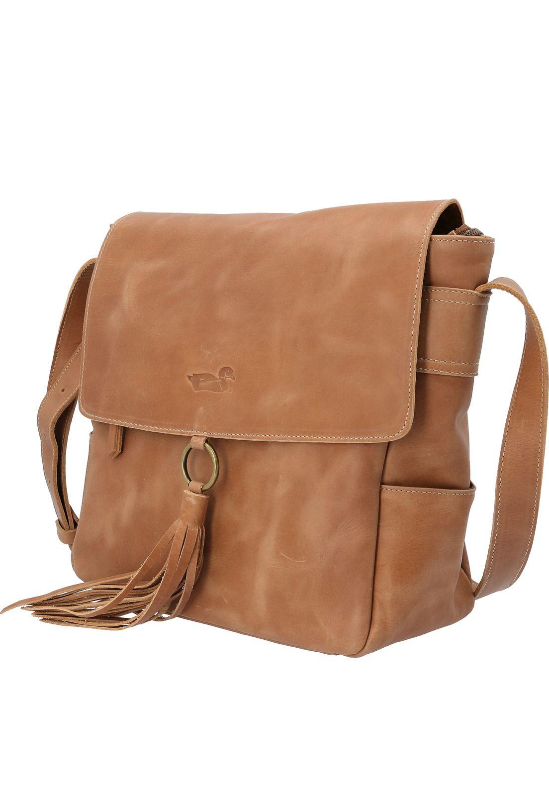 Cartera Cuero Mujer Pam Cross Café-1