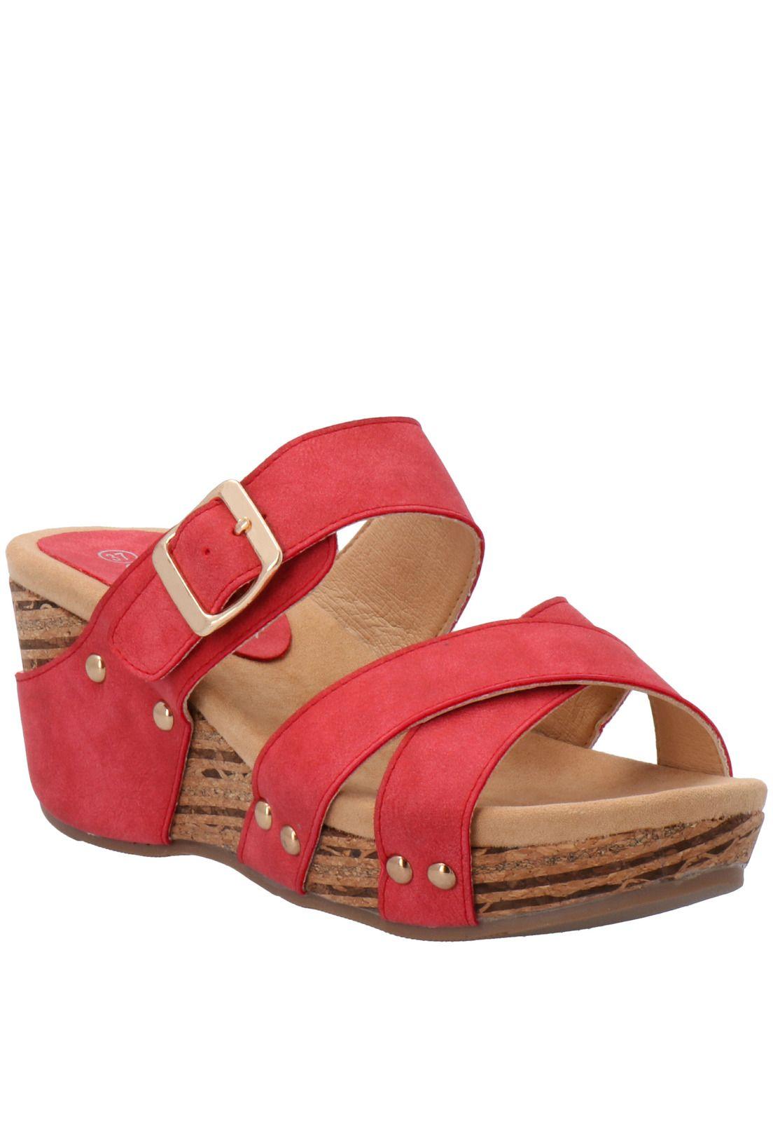 Sandalia Mujer Billa Rojo-0