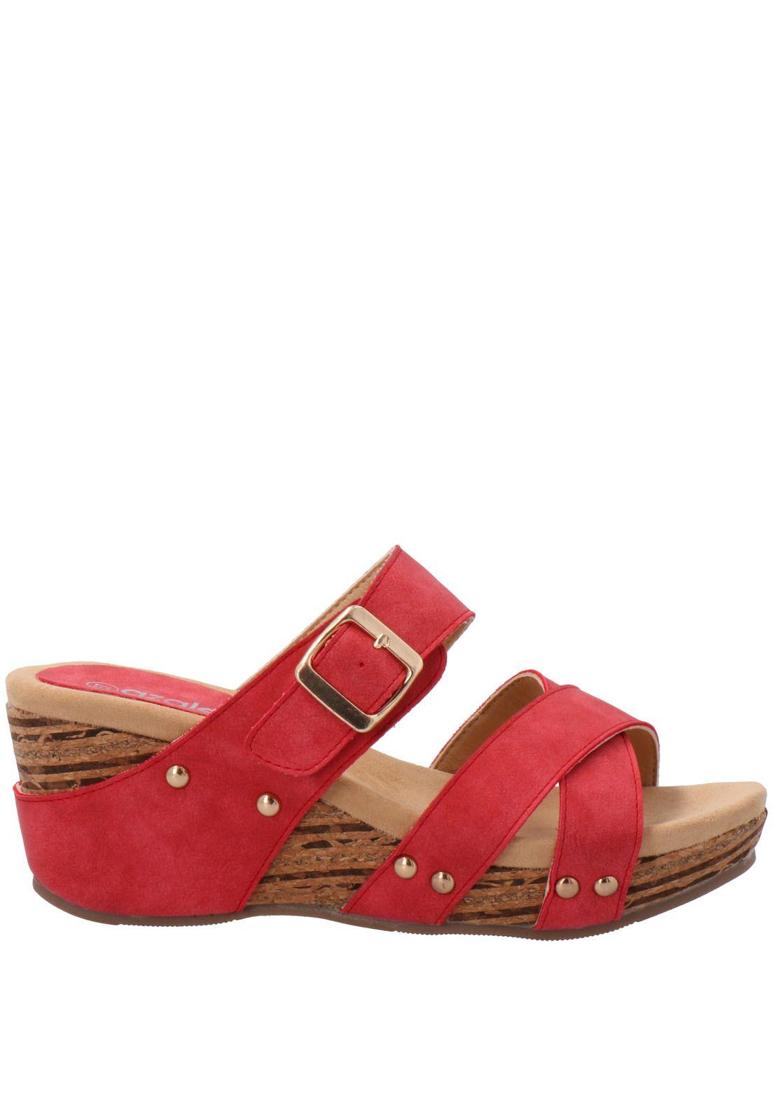 Sandalia Mujer Billa Rojo-1