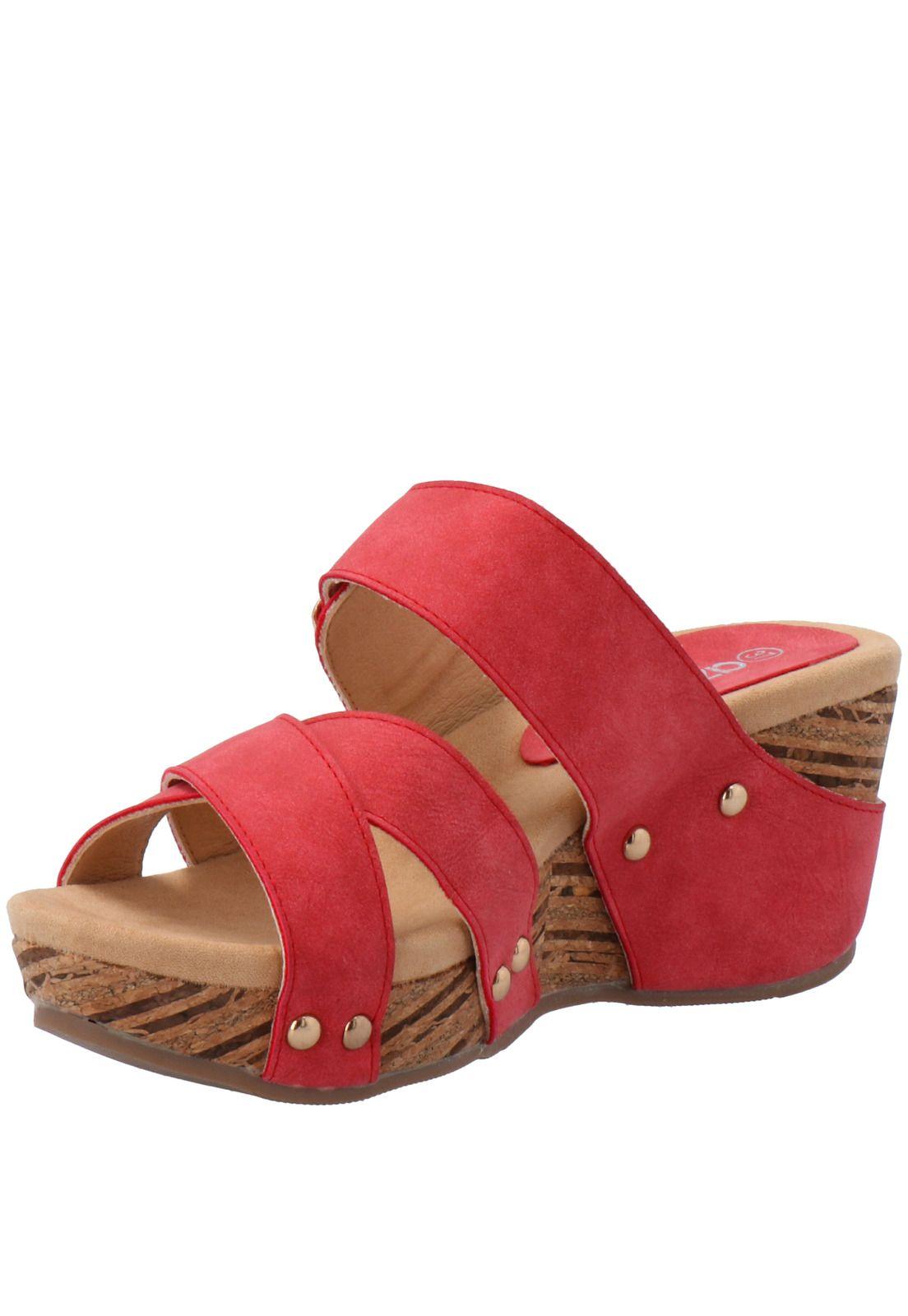 Sandalia Mujer Billa Rojo-3