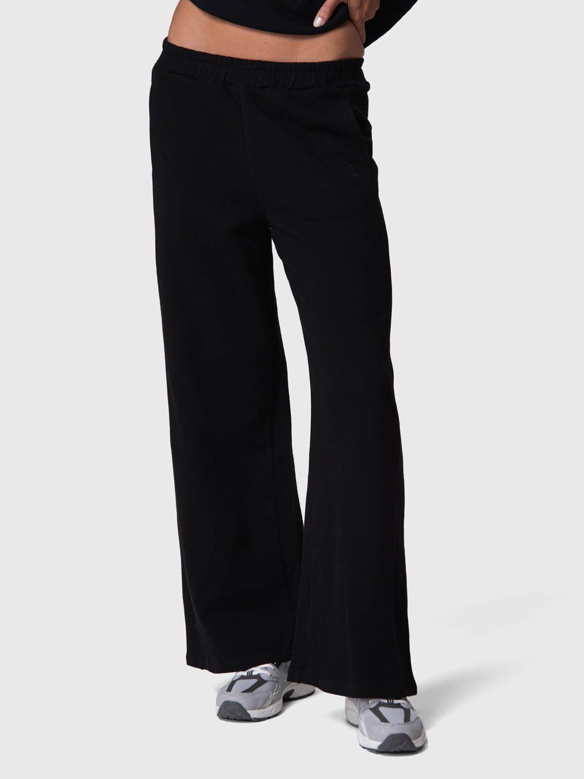 Pantalon Buzo Mujer Pant Palazzo Ii Negro-0
