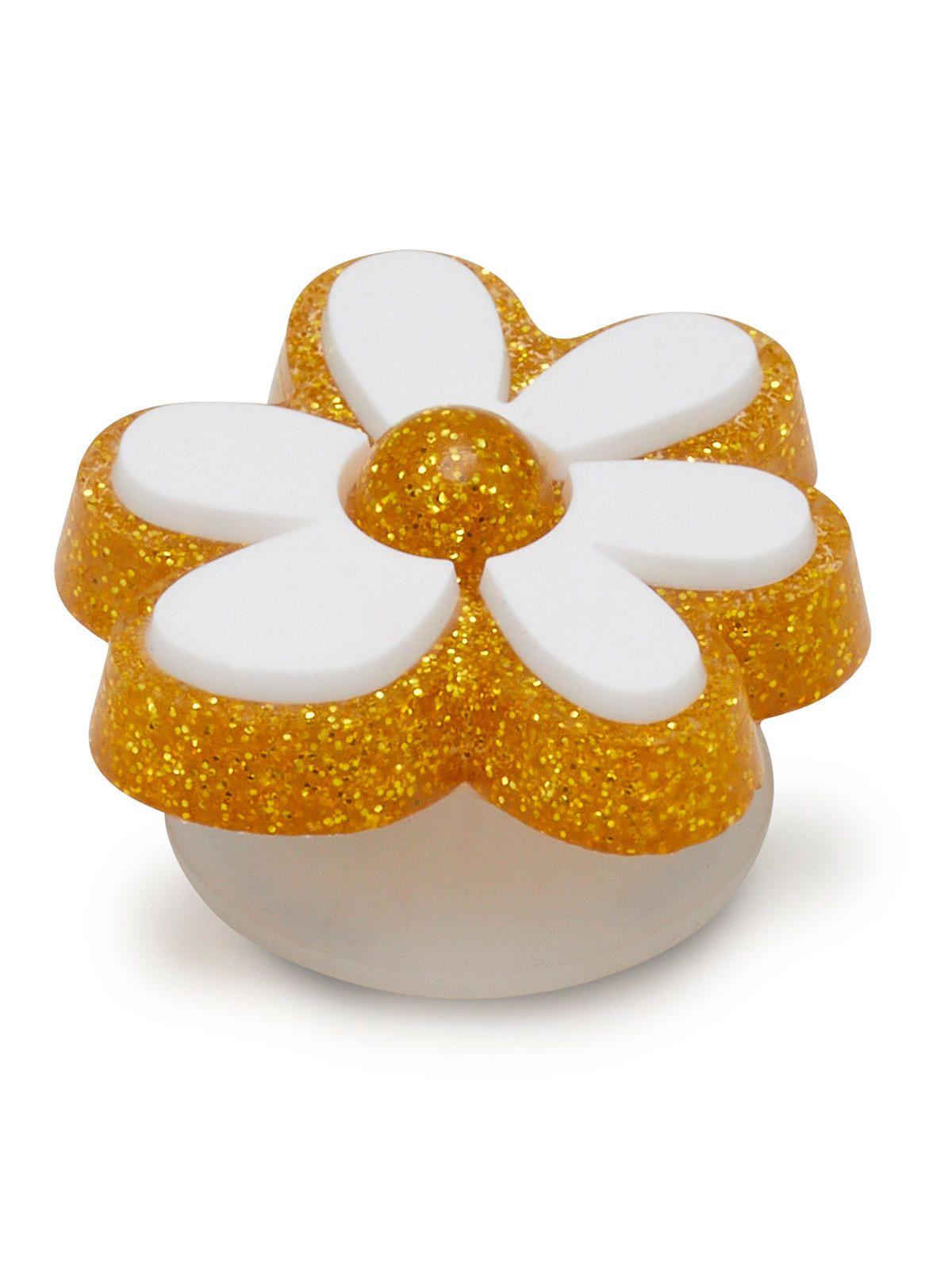 Jibbitz Crocs Floral Dorado Y Blanco-2