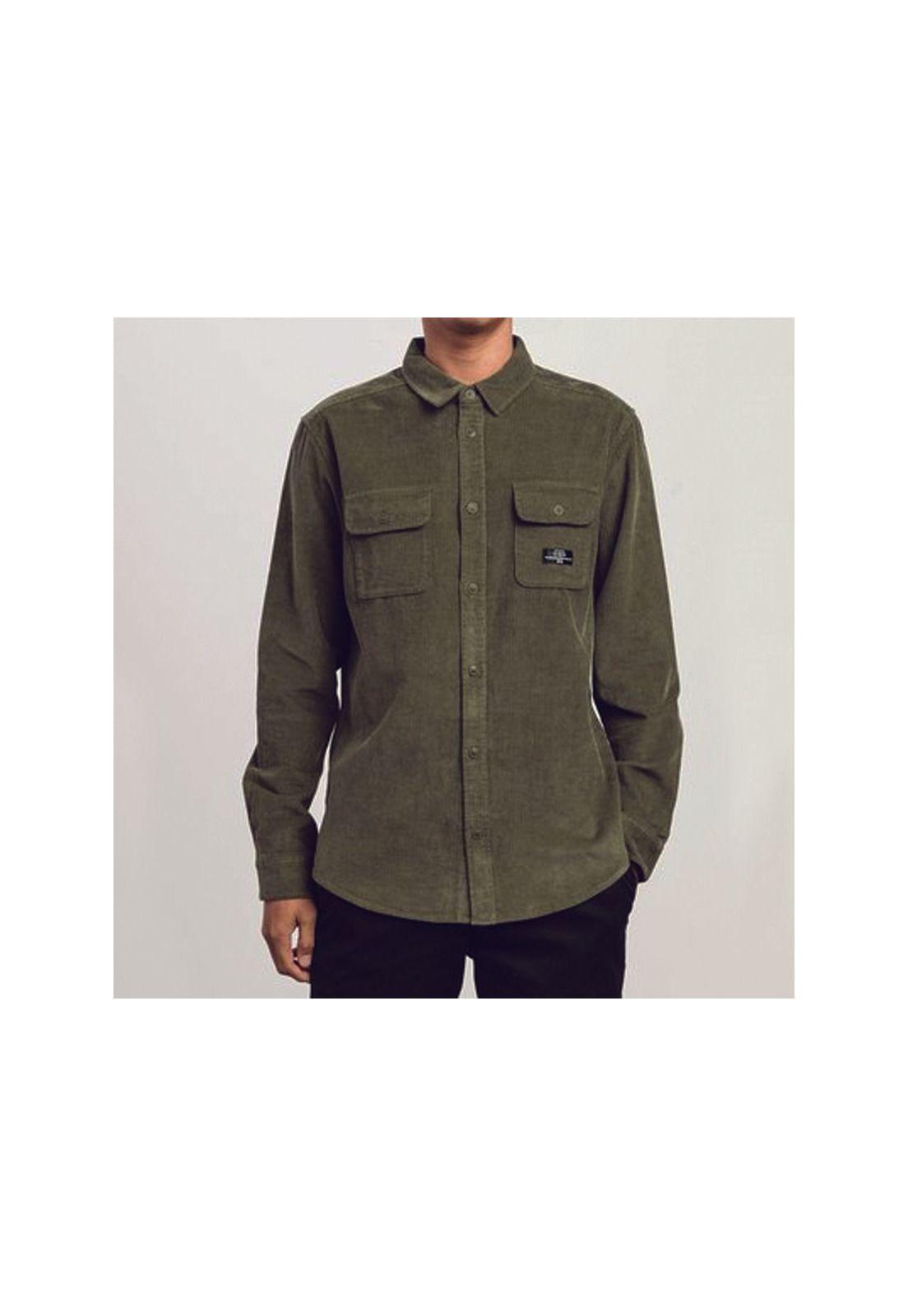 Camisa Manga Larga Campbell Cord Ls Olive-0