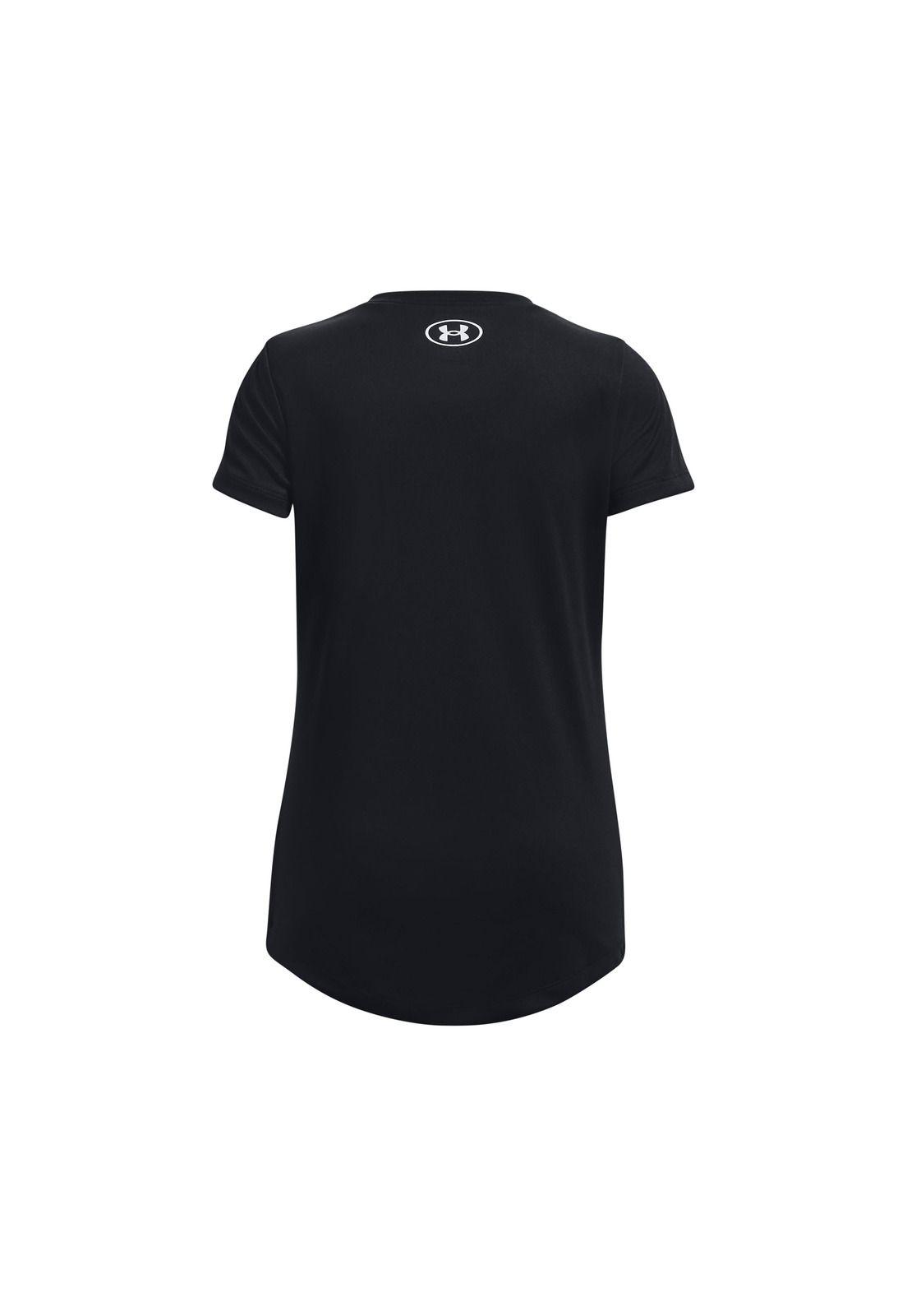 Polera M/C Traintech™ Twist Arch Negro Niña-1