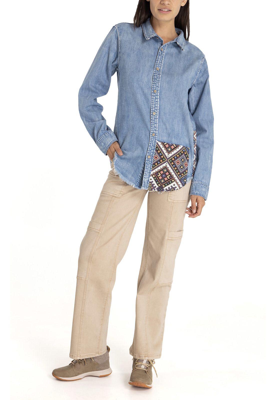 Blusa M/L Mujer Cali Azul-8