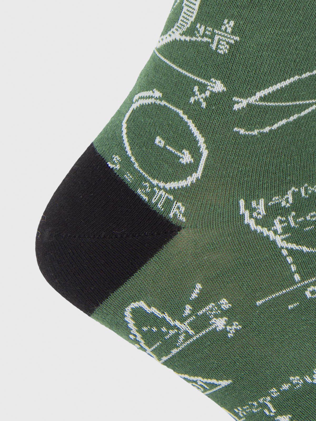 Calcetin Algodón Hombre C Engineer Verde-2