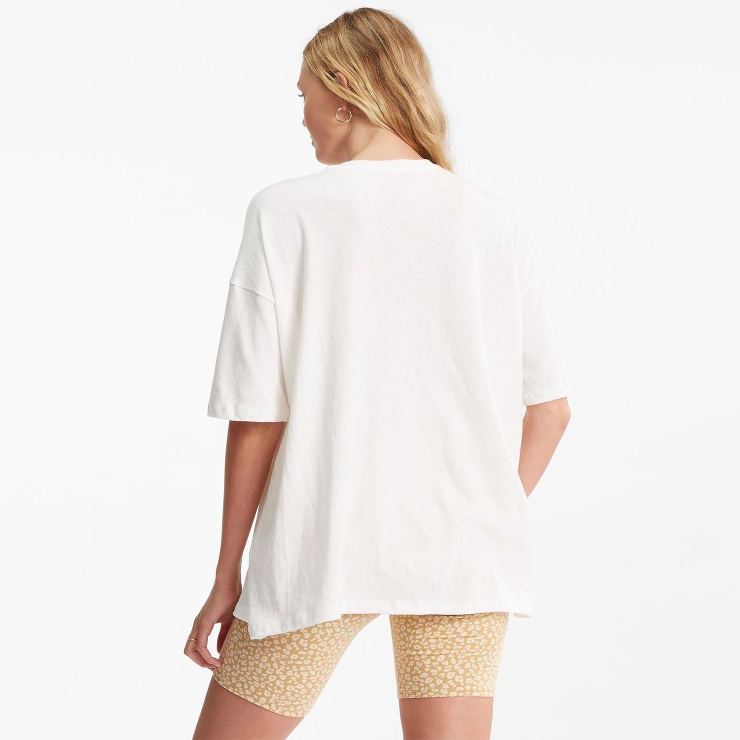 Polera M/C Mujer Nature Is Free Blanco-3