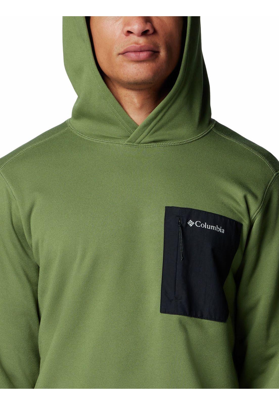 Polar Hombre Hike Hooded Fleece Verde-3
